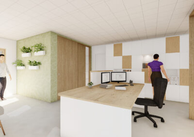 Rénovation de bureaux à Nozay